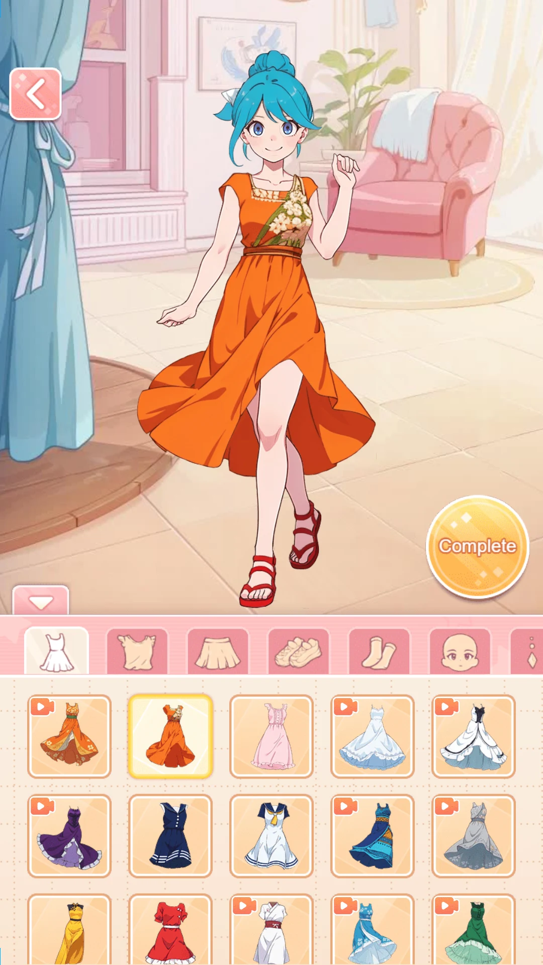 Baby dress up screenshot